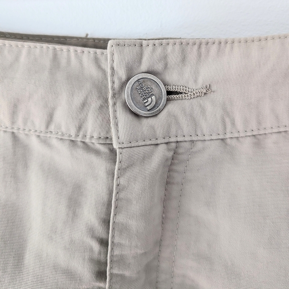 North Face Women's Beige Active Shorts with Relaxed Fit In Size Approx. 14 - Picture 3 of 12